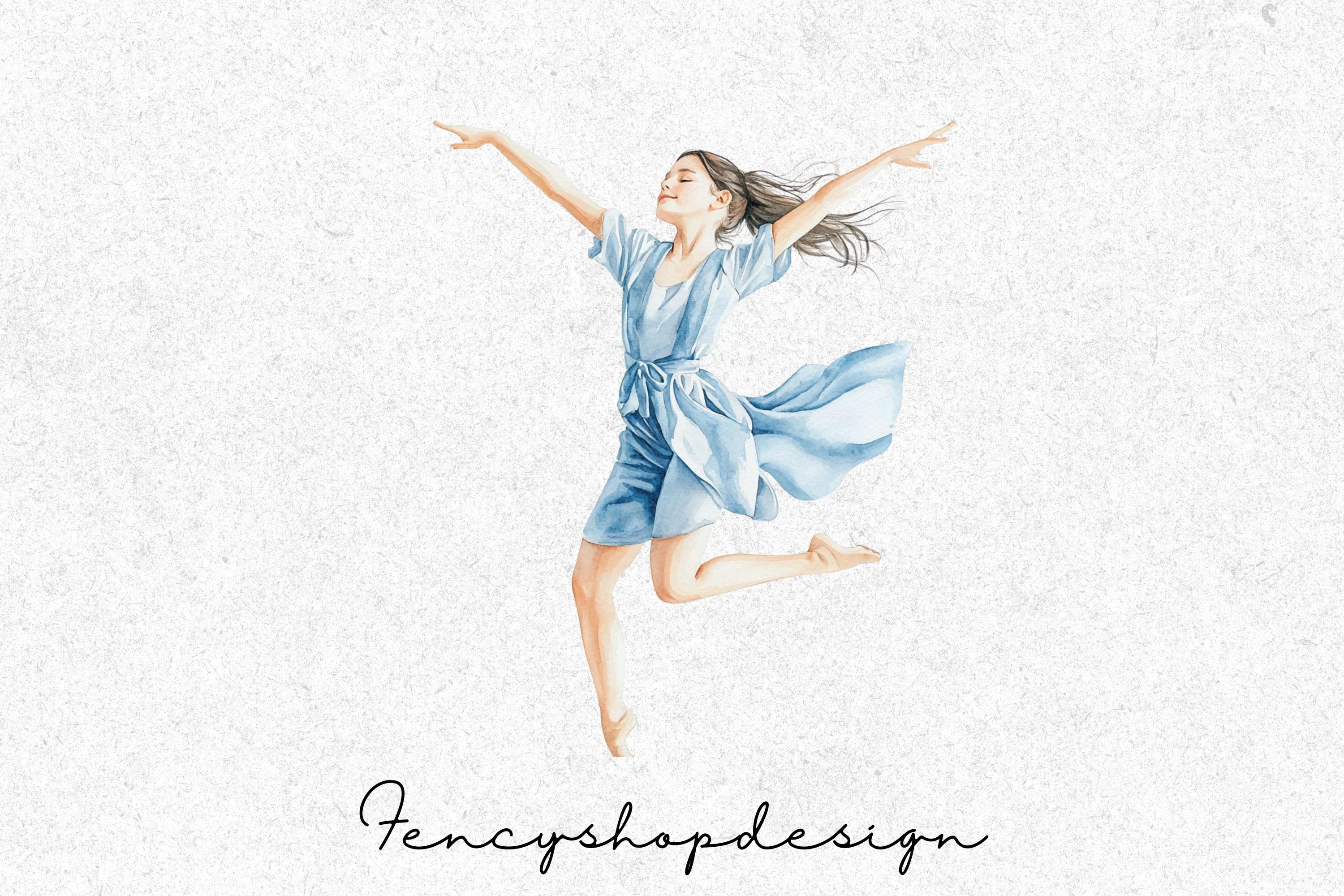 Graceful Dance Illustrations Clipart Bundle