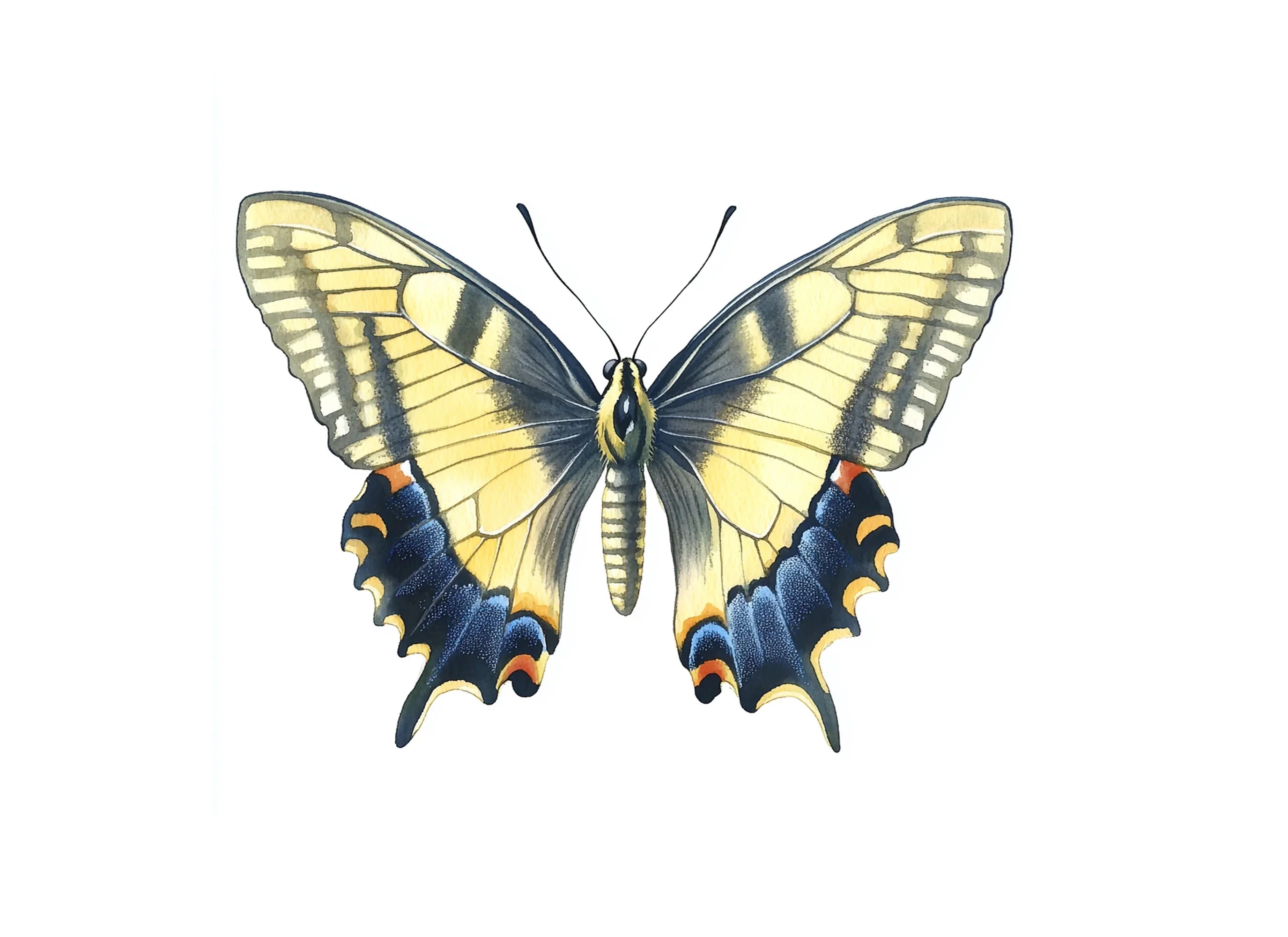 Elegant Swallowtail Butterfly Clipart Bundle
