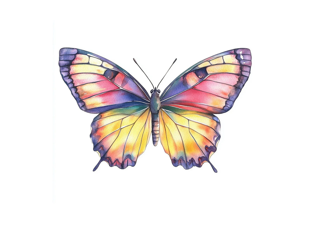 Colorful Butterfly Clipart Bundle