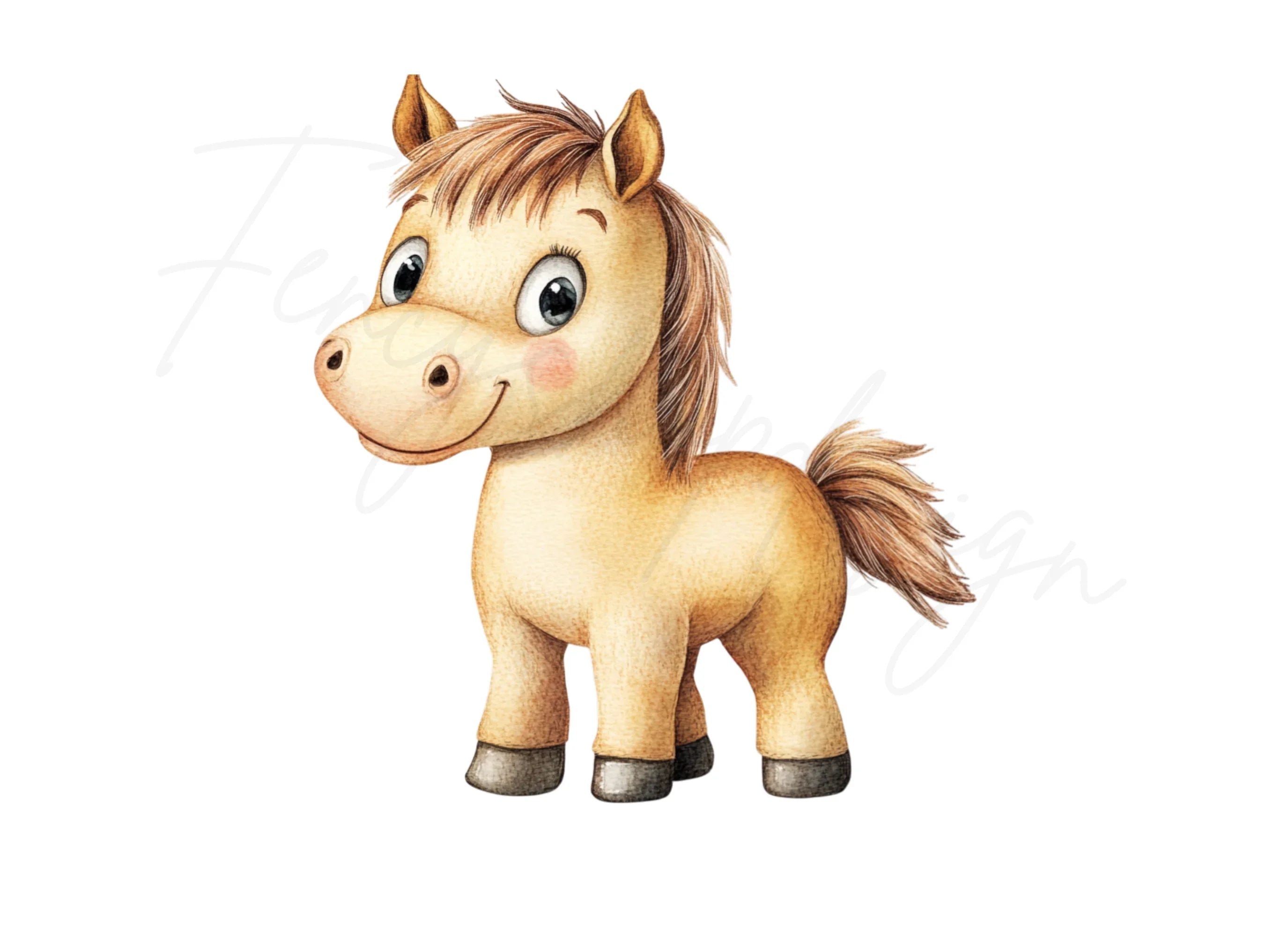 Charming Baby Horse Clipart Bundle