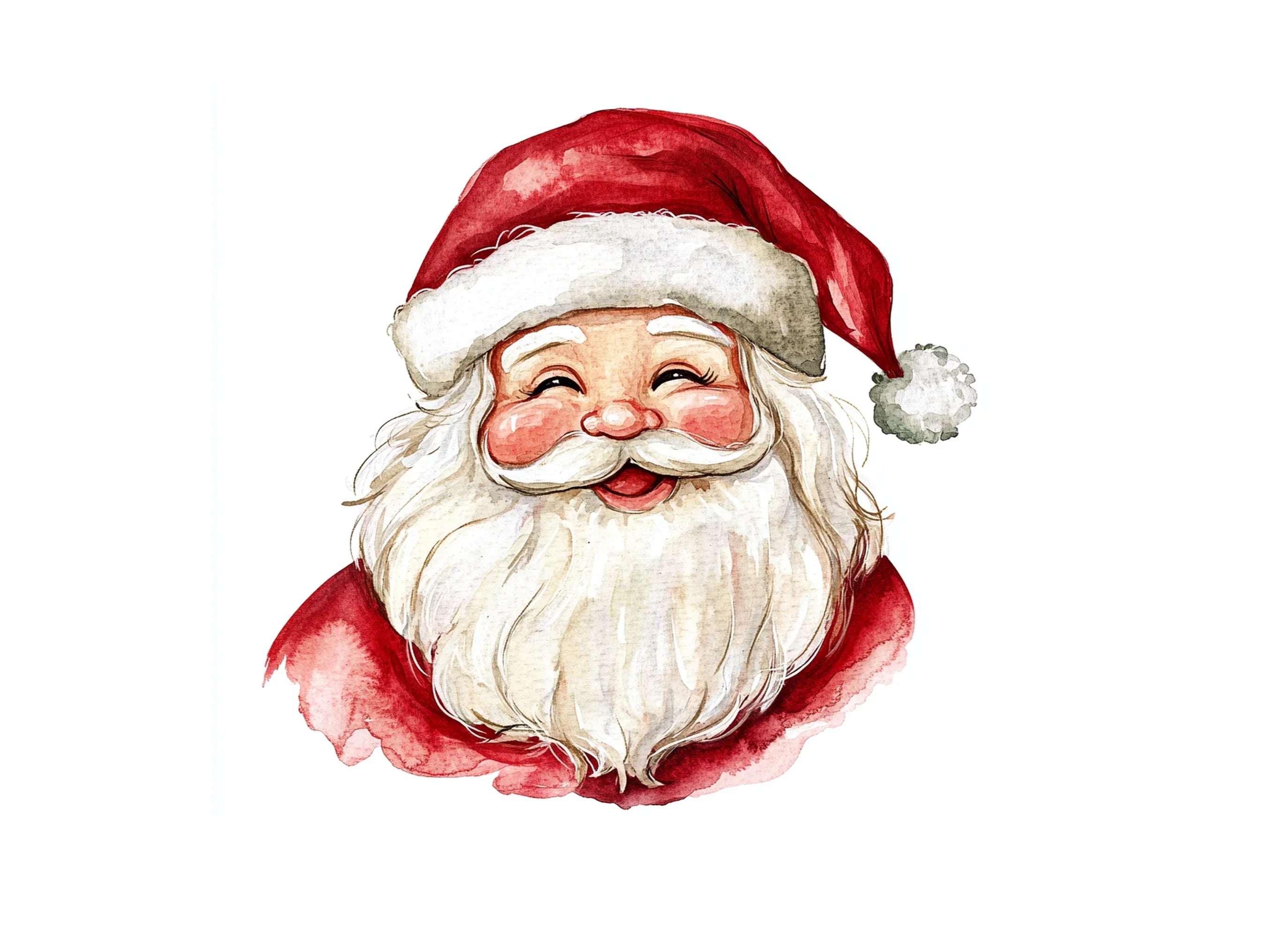 Jolly Santa Claus Clipart Bundle