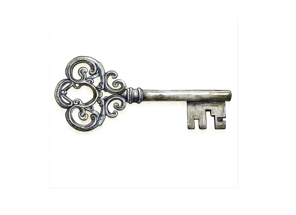 Ornate Antique Keys Clipart Bundle