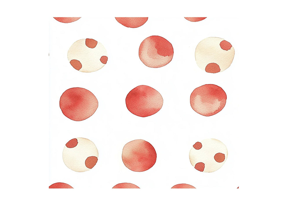 Red Brown Dot Clipart Bundle