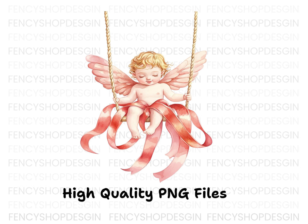 Cute Valentine Cupid Clipart Bundle