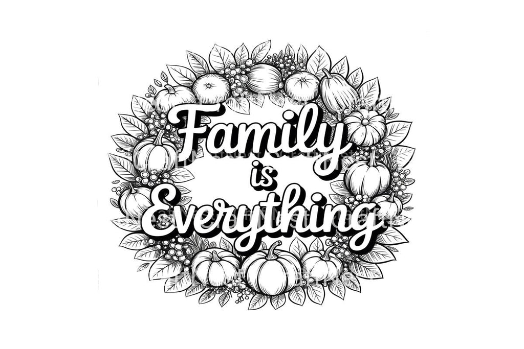 Acorn Wreath Harvest Home Coloring Books