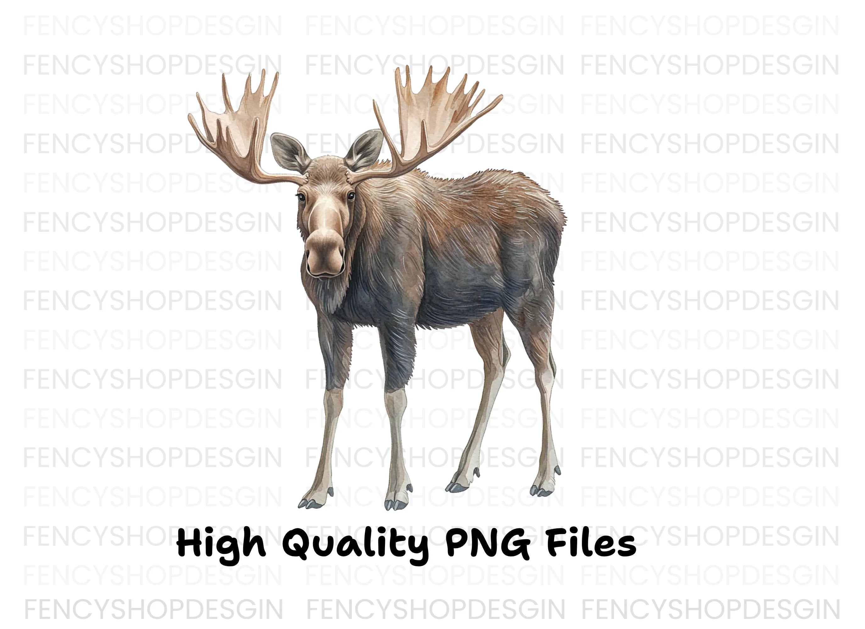 Majestic Moose Clipart Bundle
