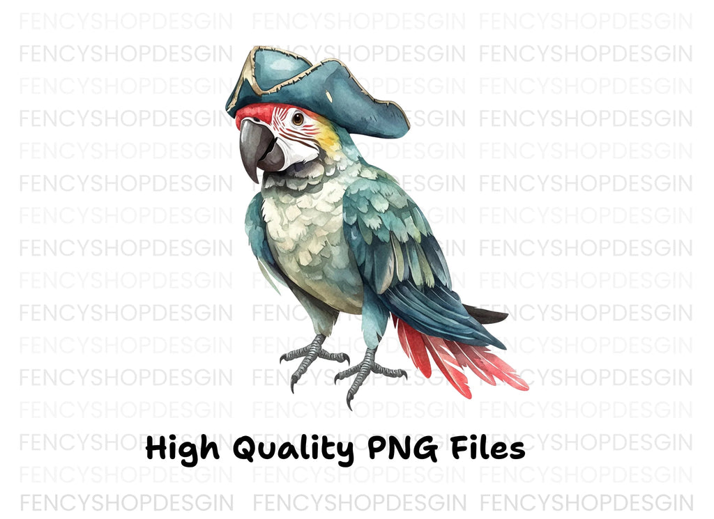 Pirate Parrot Clipart Bundle
