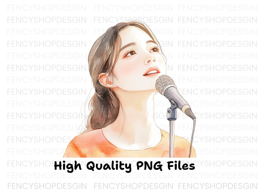 Female Singer Clipart Bundle