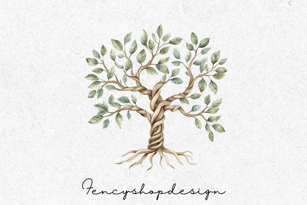 Tree Illustrations Clipart Bundle
