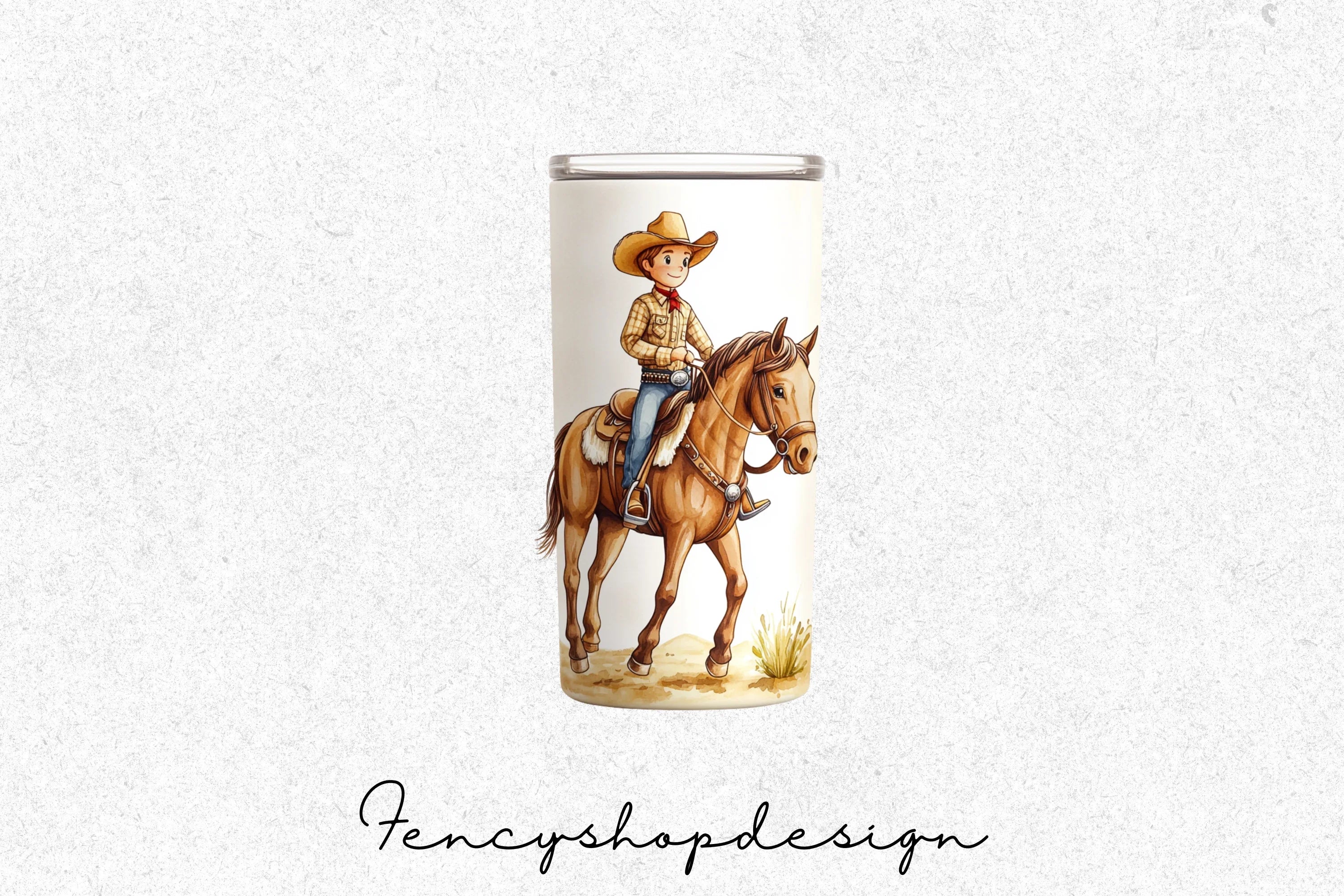 Cowboy Tumbler Designs Clipart Bundle