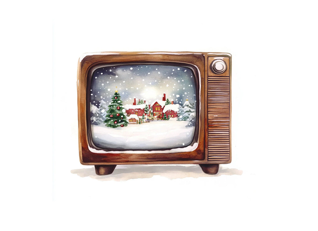 Christmas Village TV Clipart Bundle