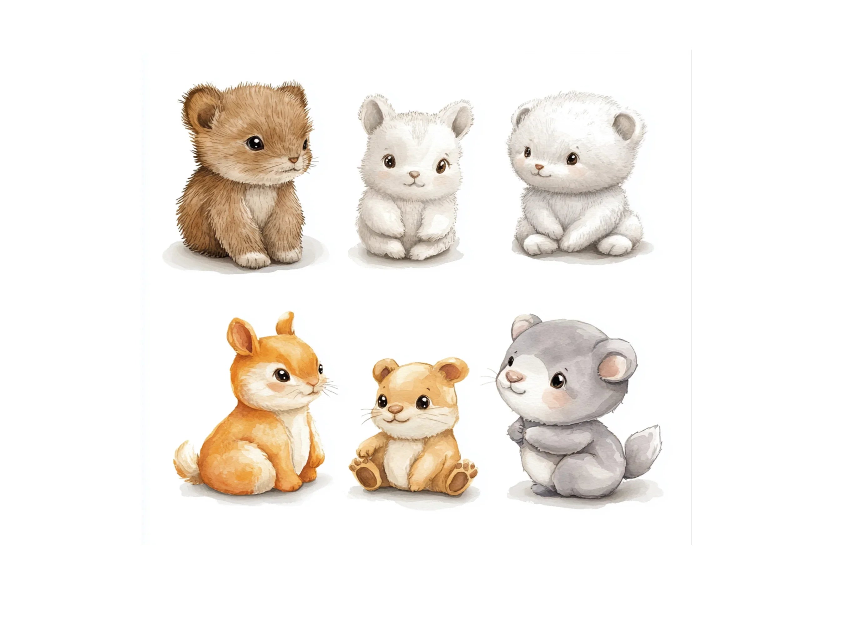 Adorable Forest Animal Clipart Bundle