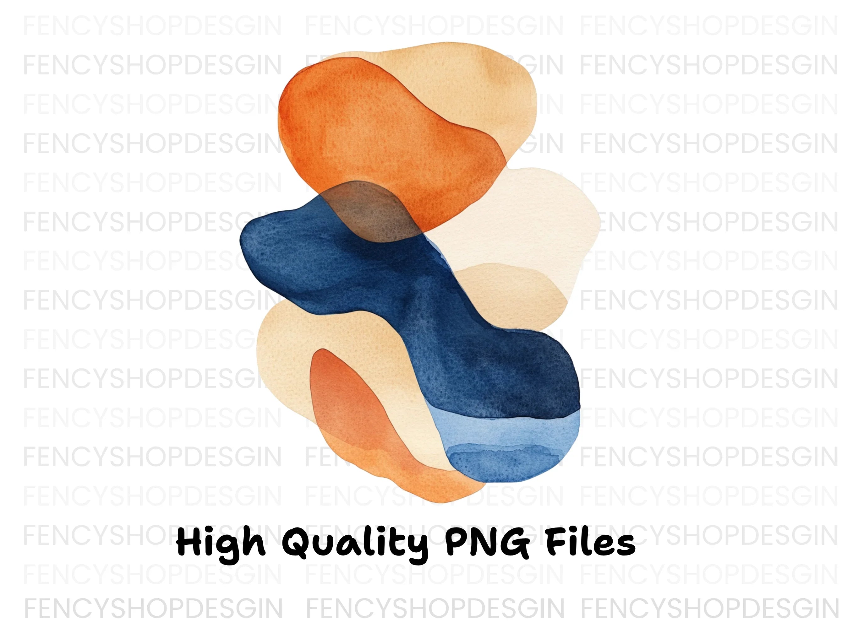 Organic Abstract Shapes Clipart Bundle