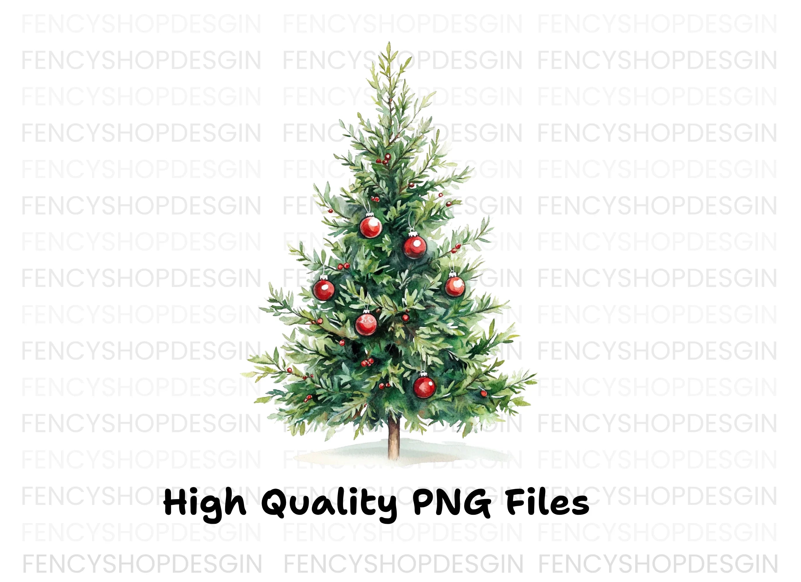 Christmas Tree Clipart Bundle