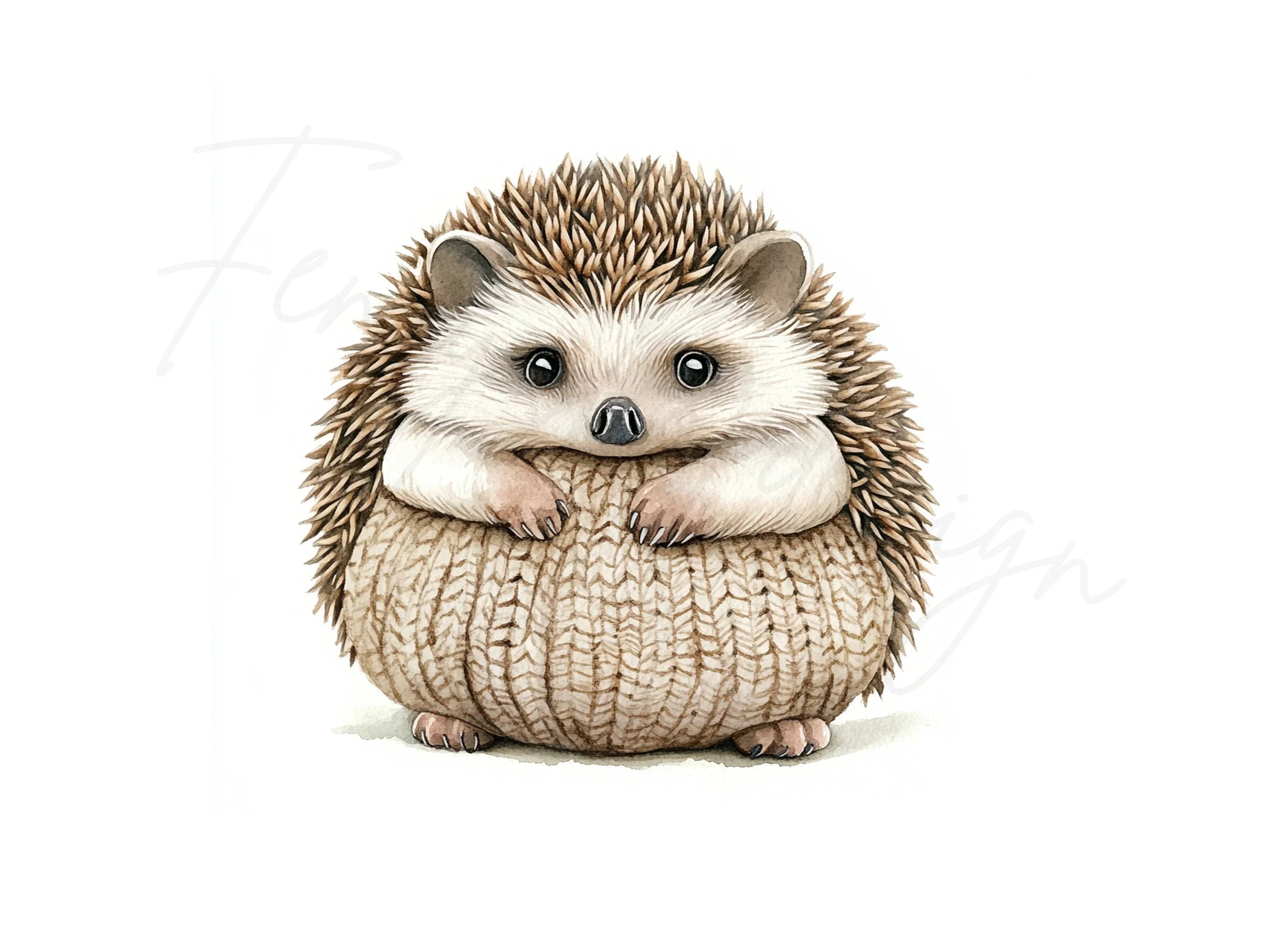 Cute Hedgehog Clipart Bundle