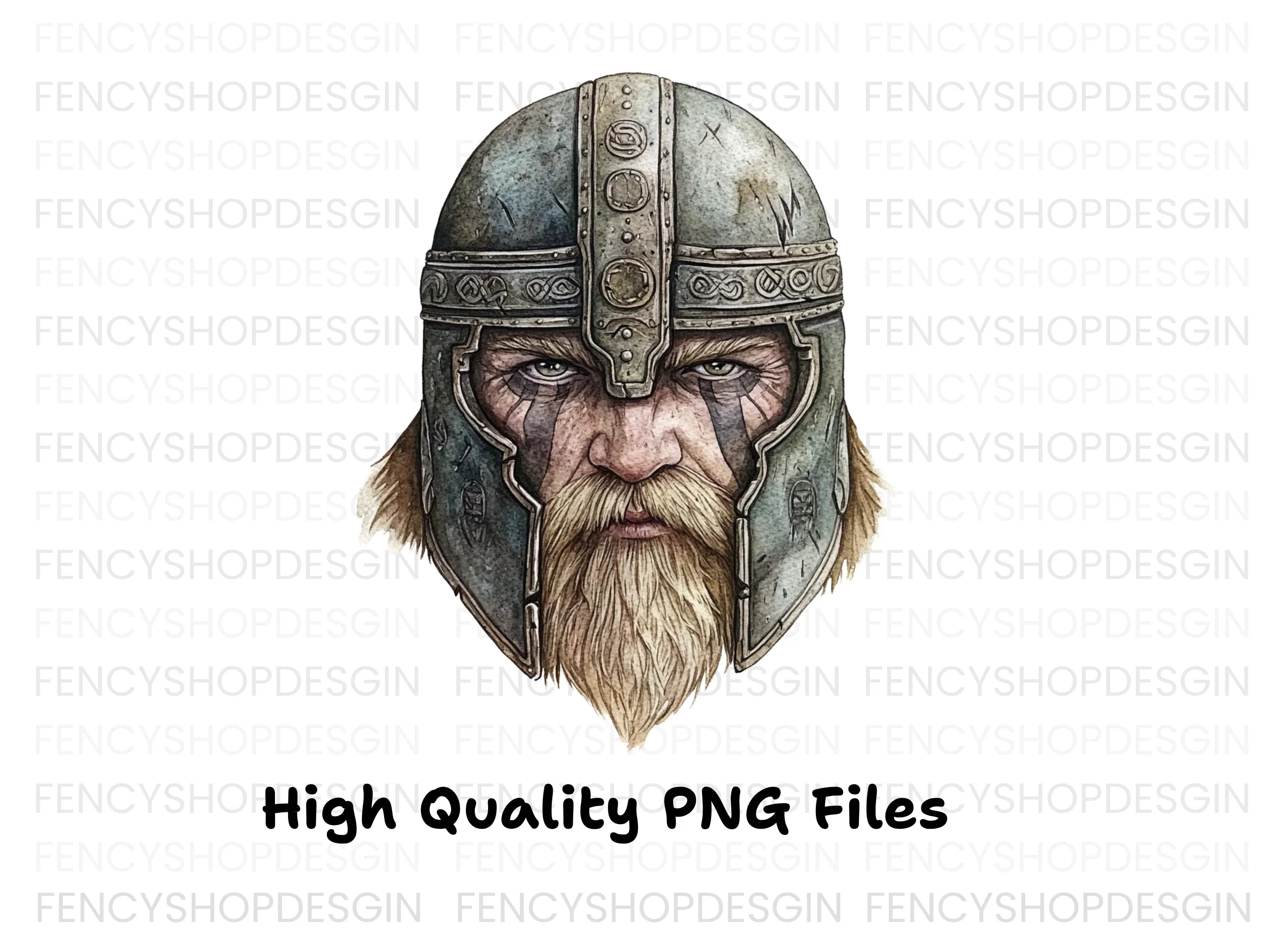 Viking Warrior Portraits Clipart Bundle