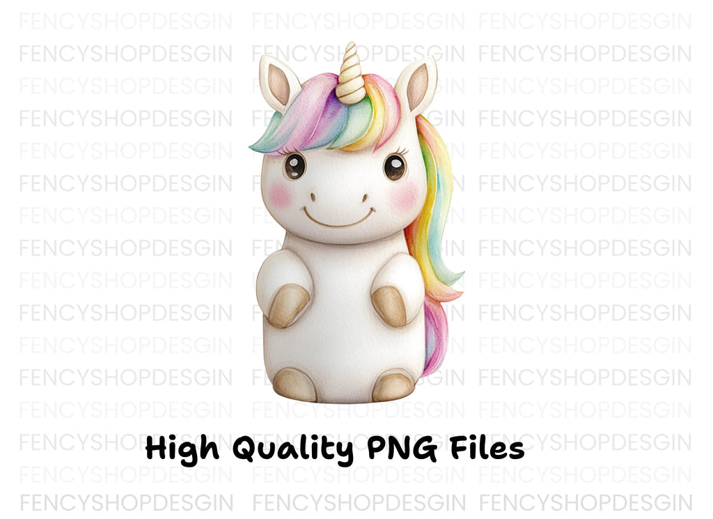 Happy Unicorn Clipart Bundle