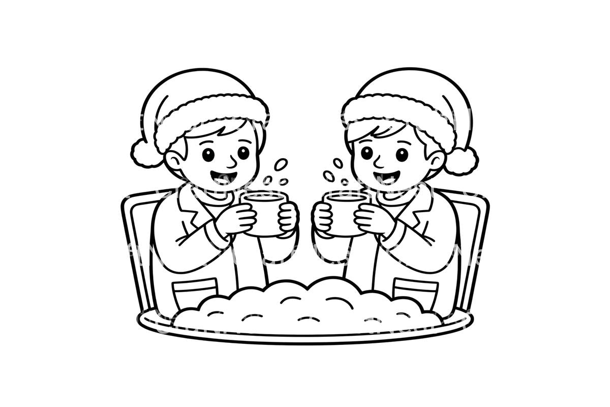 Winter Science Kids Coloring Books