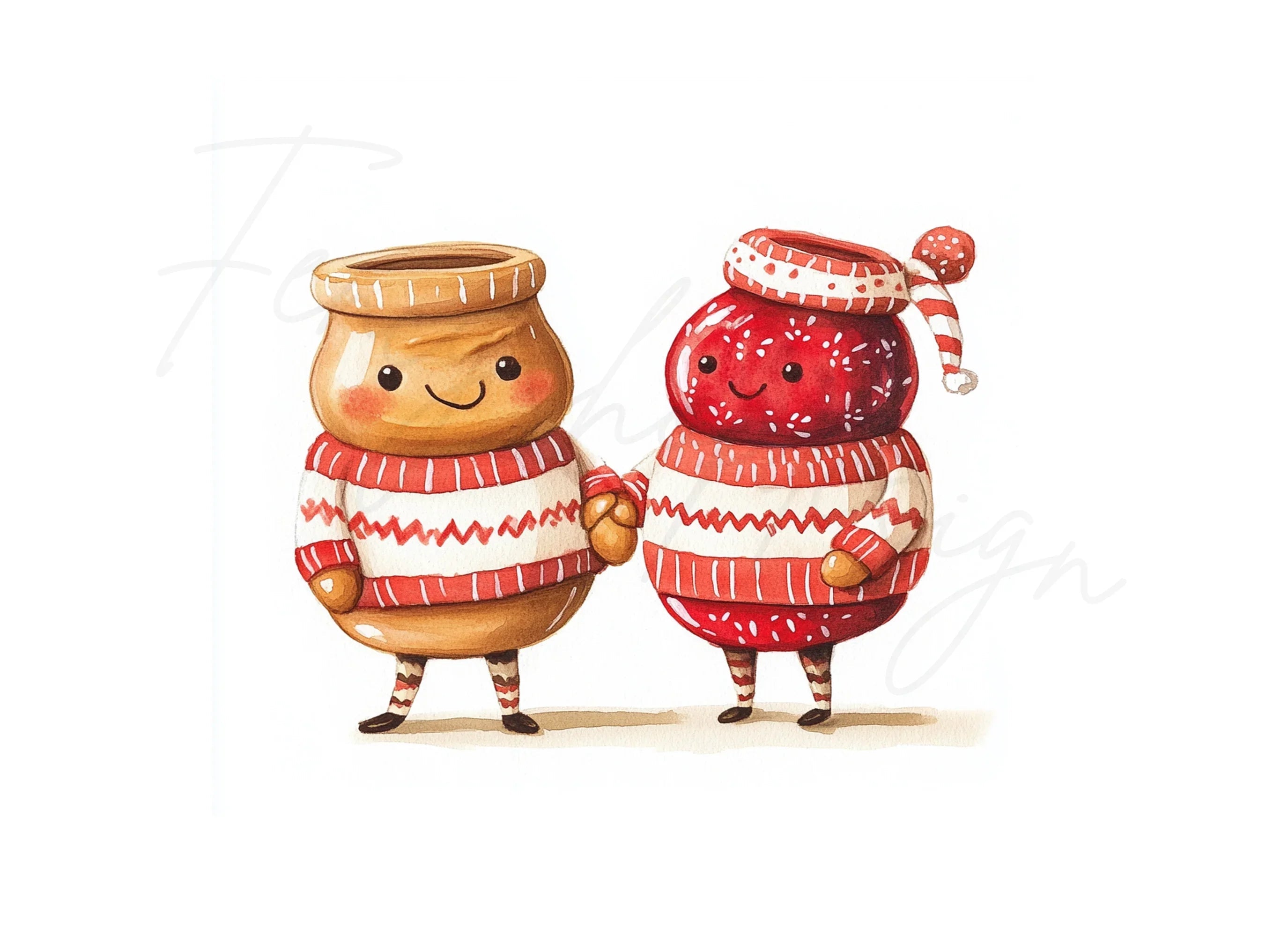 Cute Peanut Butter and Jelly Clipart Bundle