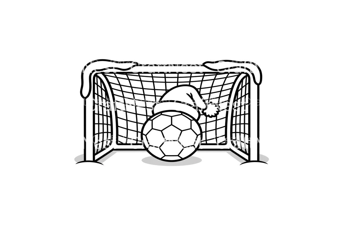 Christmas Soccer Goal Coloring Books