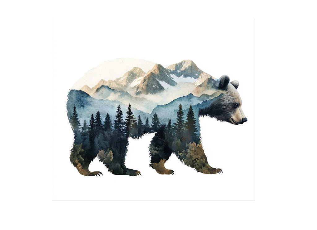 Bear Mountain Landscape Clipart Bundle