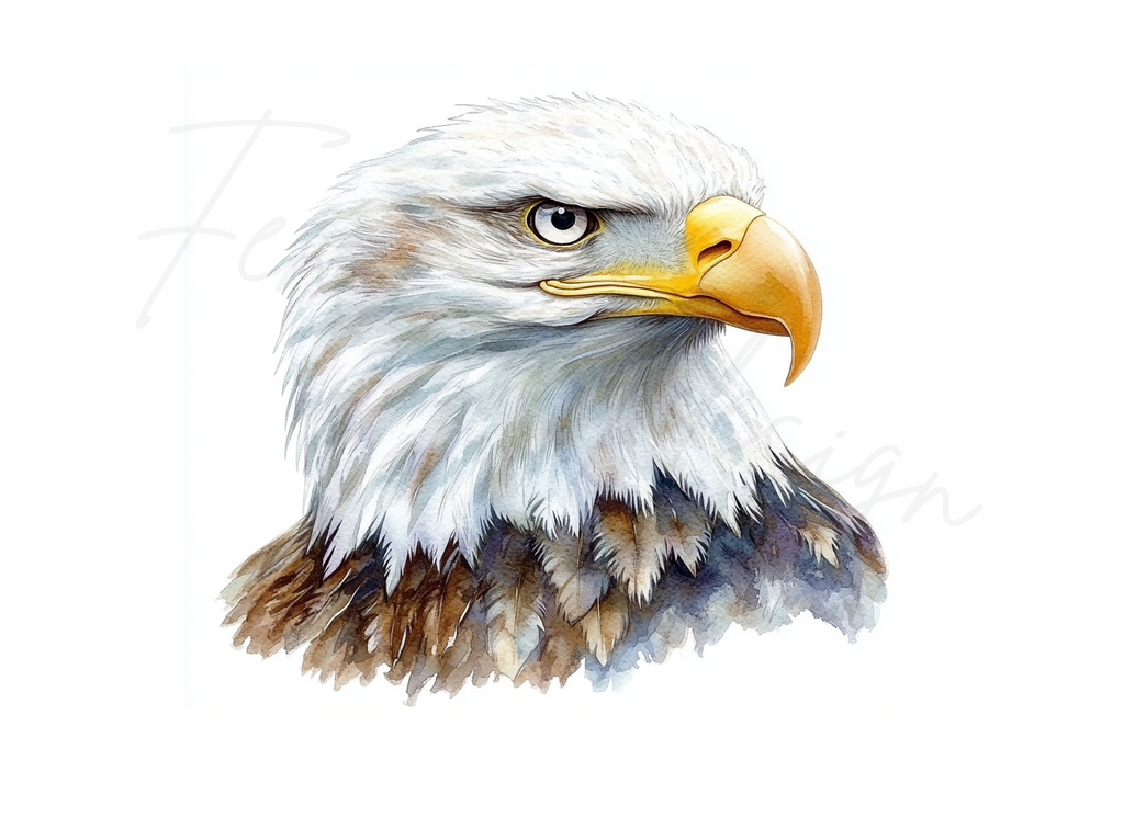 Majestic Eagle Head Clipart Bundle