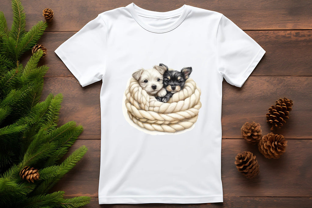 Adorable Sleeping Puppies Clipart Bundle