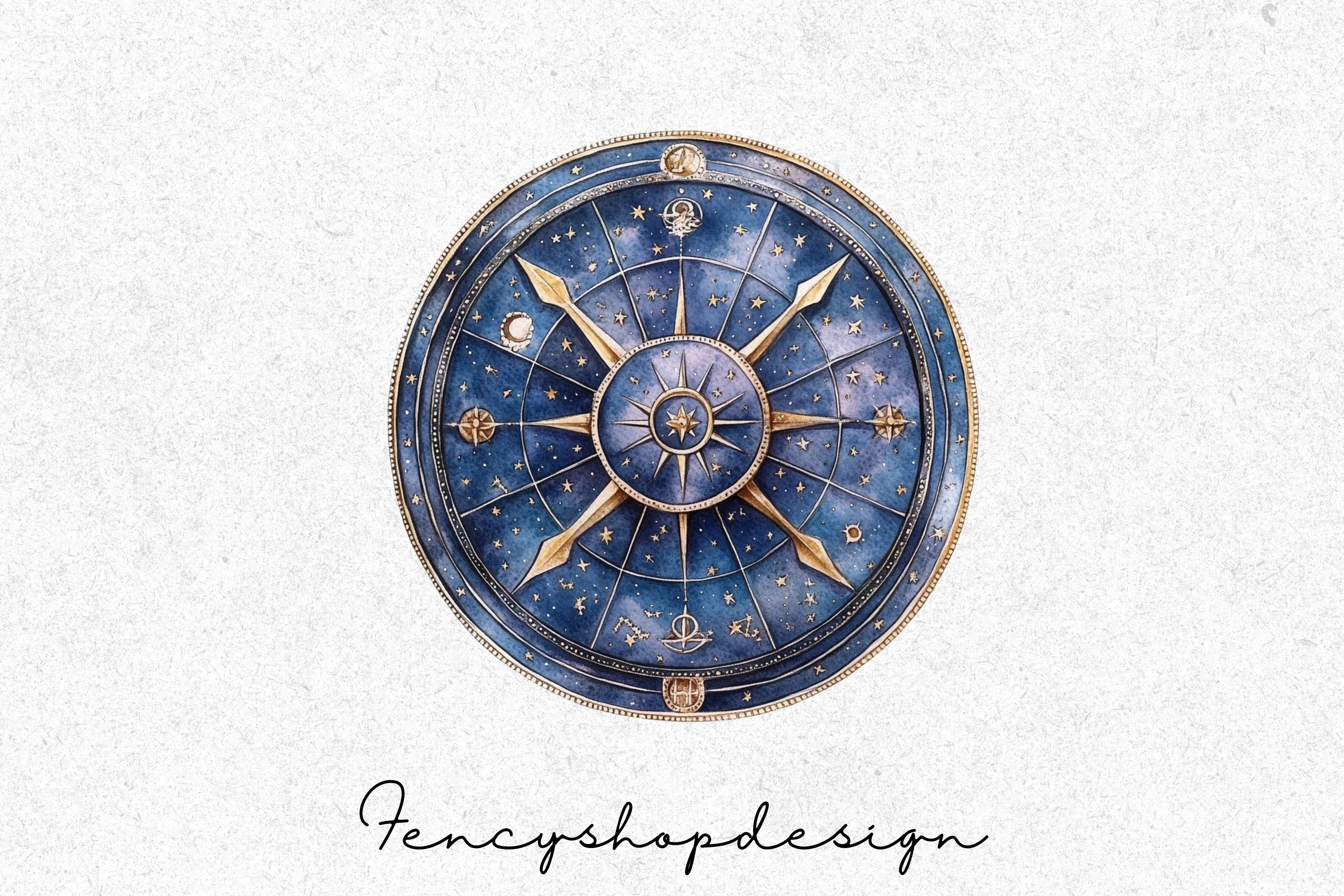 Celestial Astrology Clipart Bundle