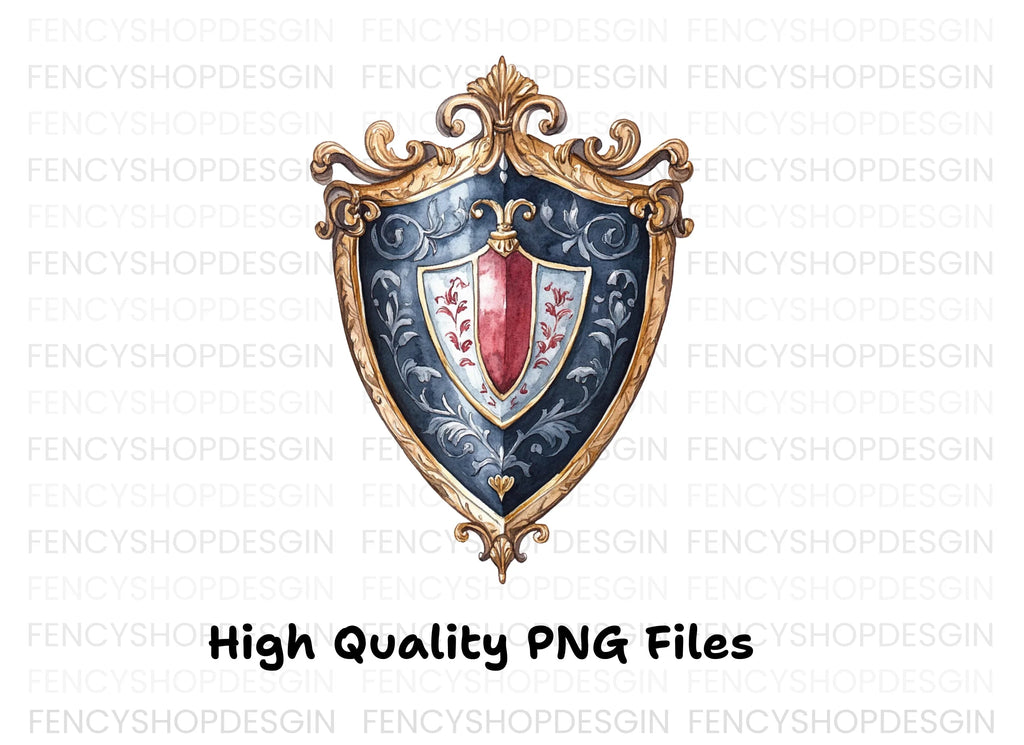 Elegant Royal Crests Clipart Bundle