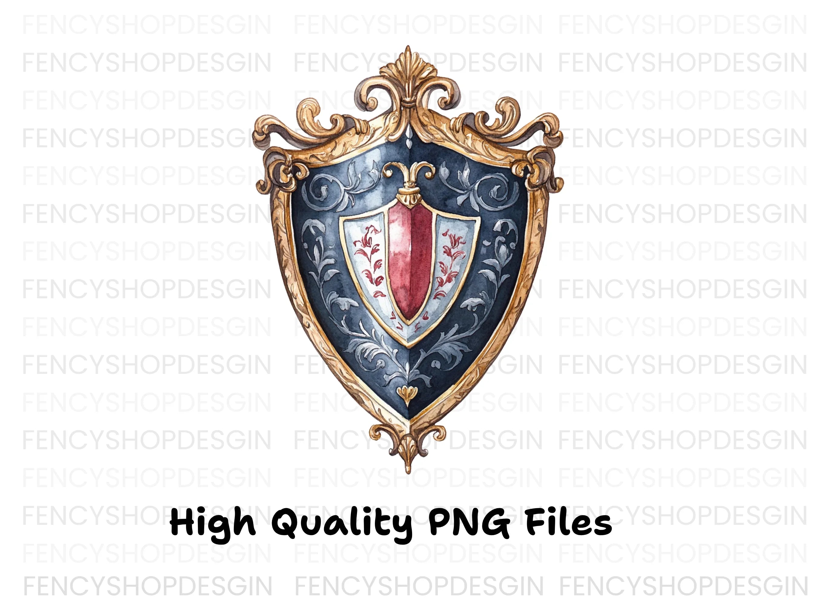 Elegant Royal Crests Clipart Bundle