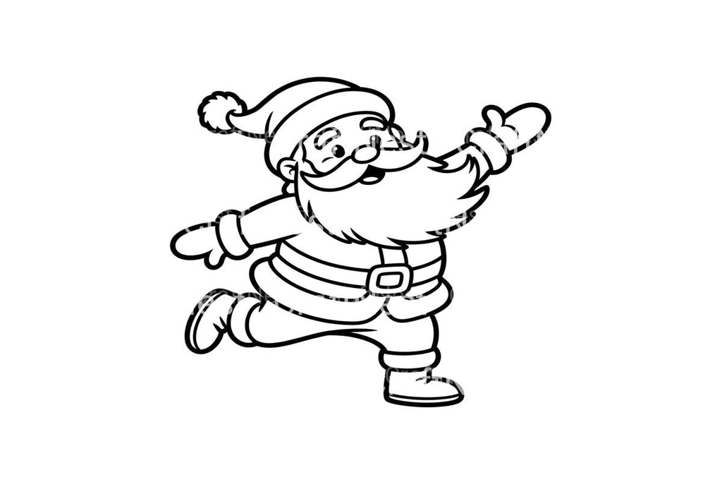 Dancing Santa Claus Fun Coloring Books
