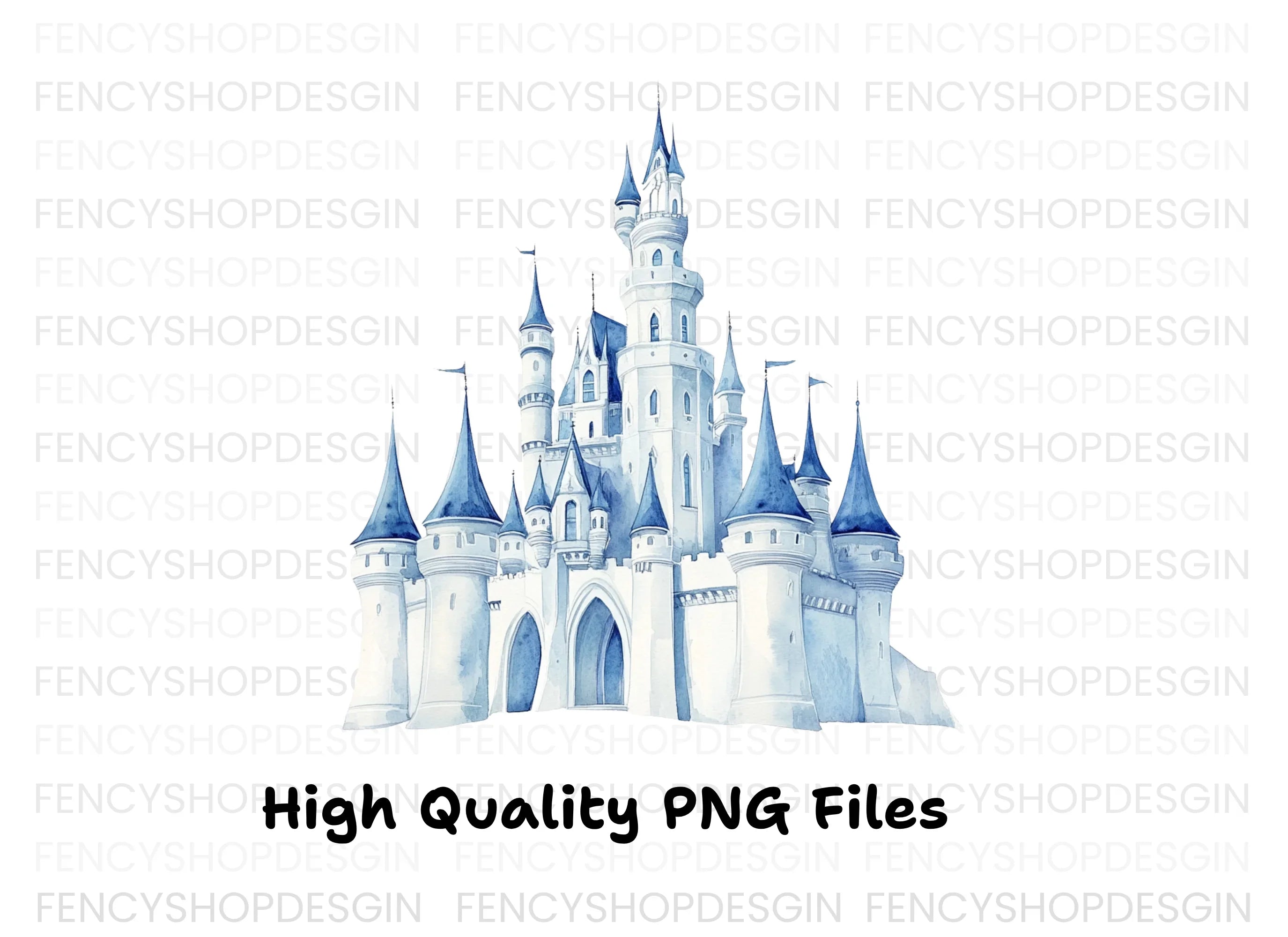 Frozen Ice Castle Clipart Bundle