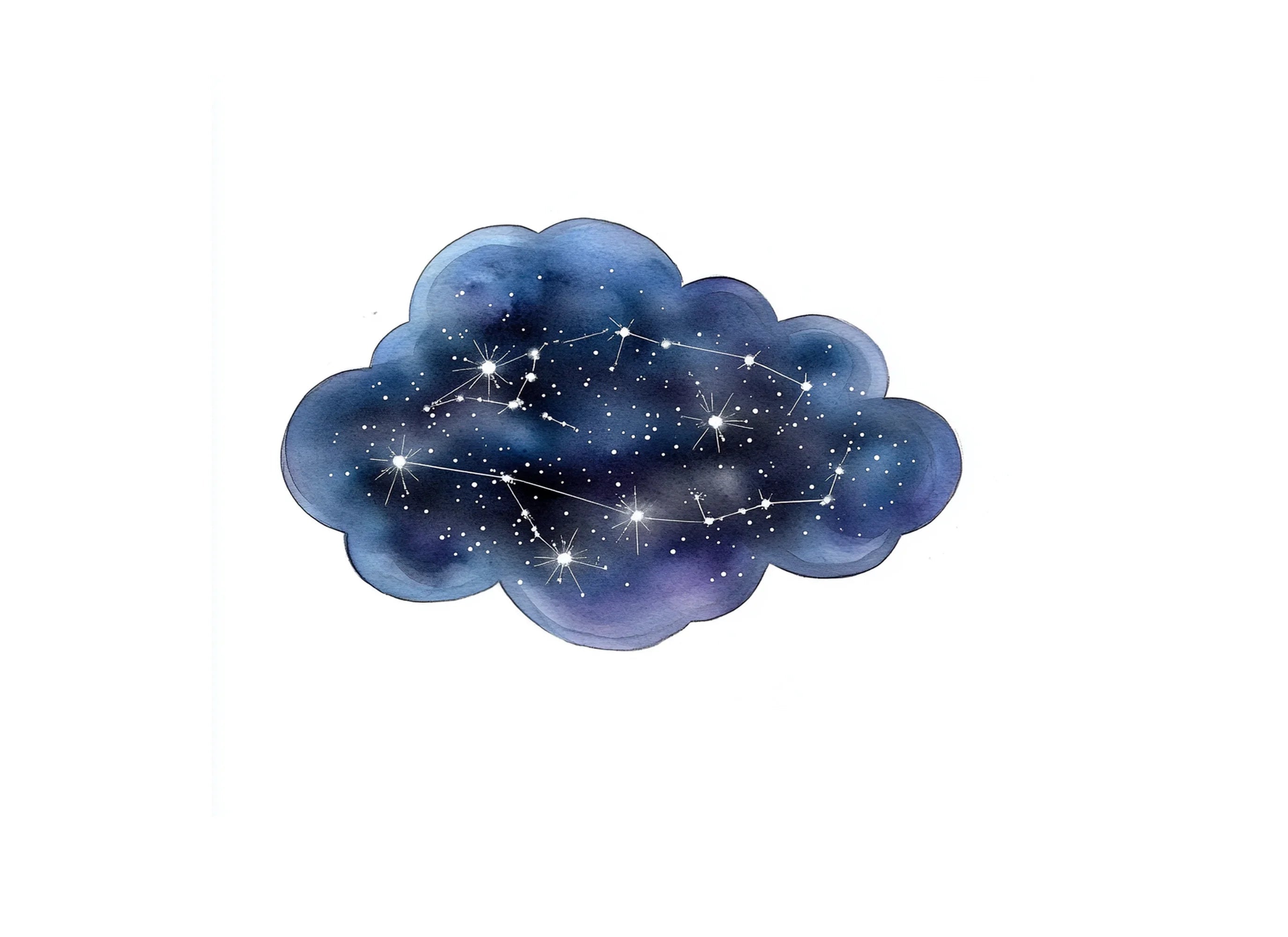 Constellation Cloud Clipart Bundle