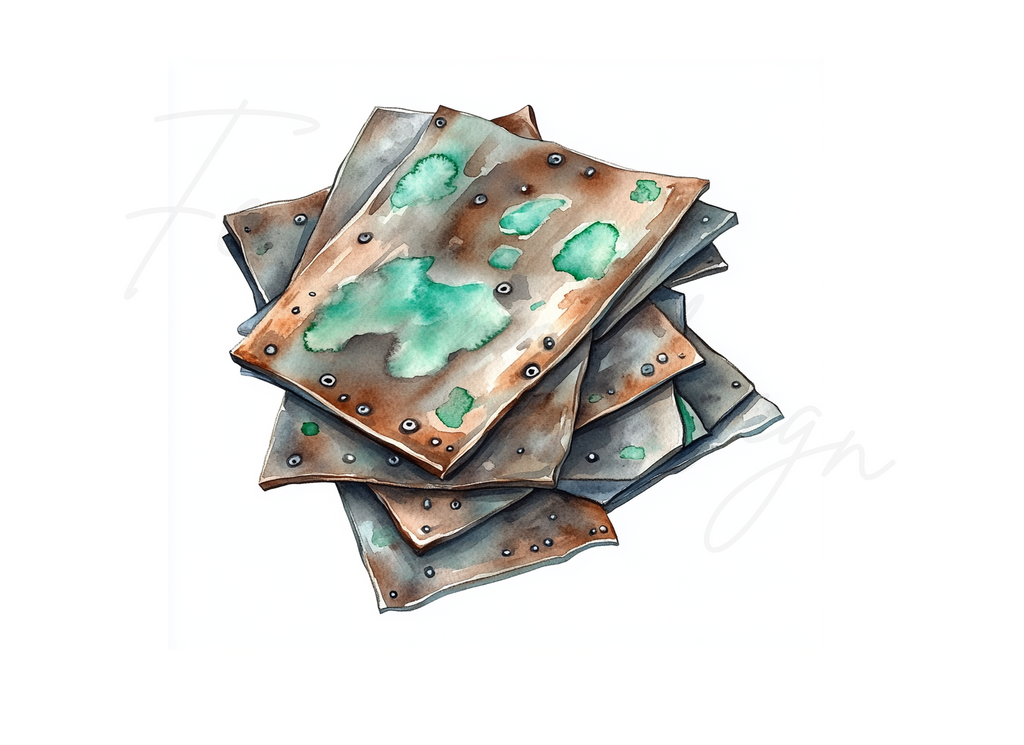 Aged Copper Patina Clipart Bundle