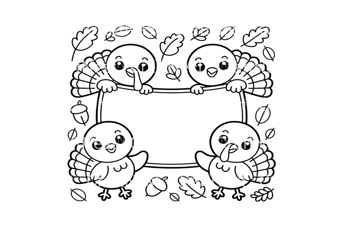Thanksgiving Turkey Coloring Books