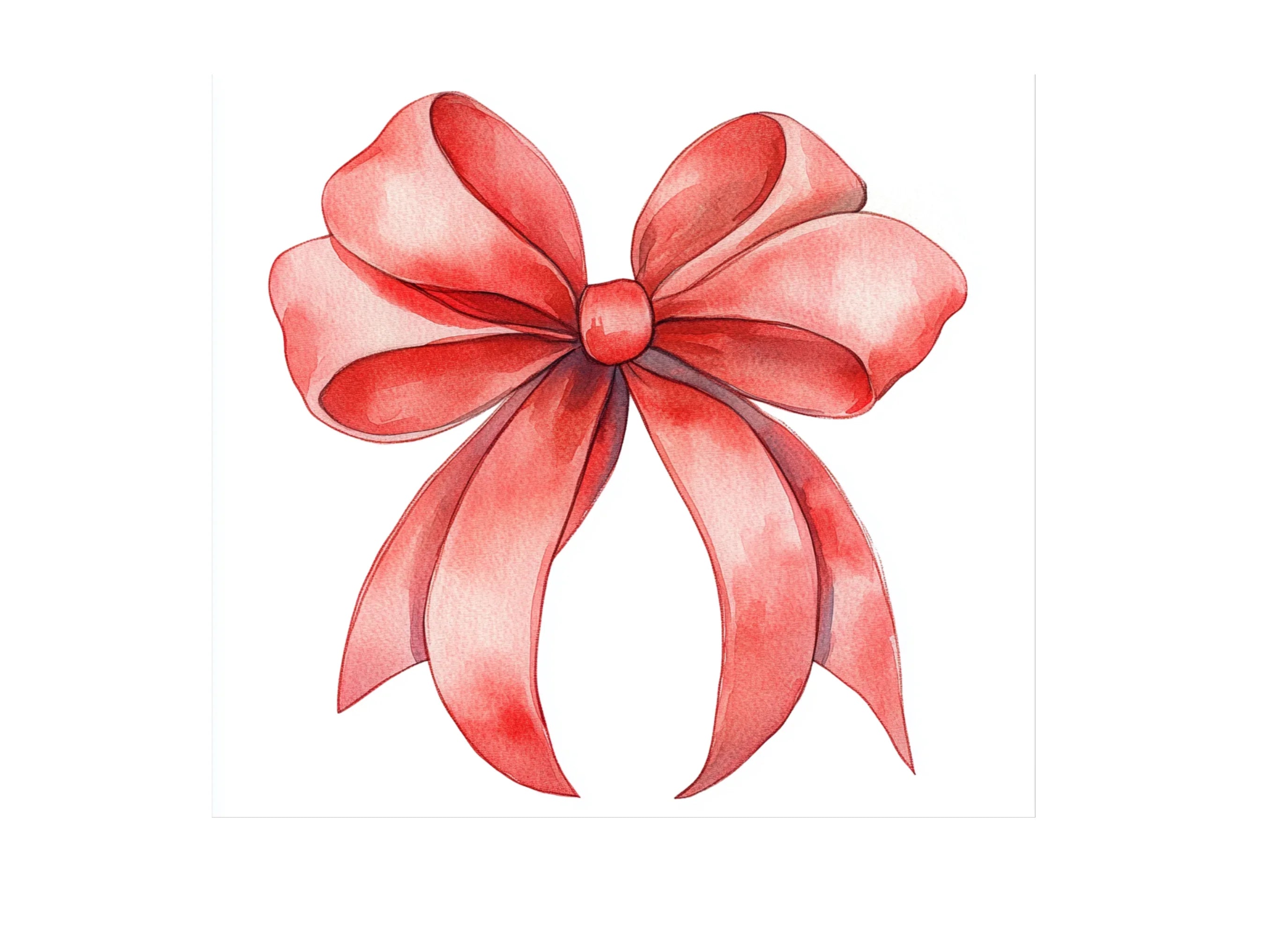 Elegant Red Bows Clipart Bundle