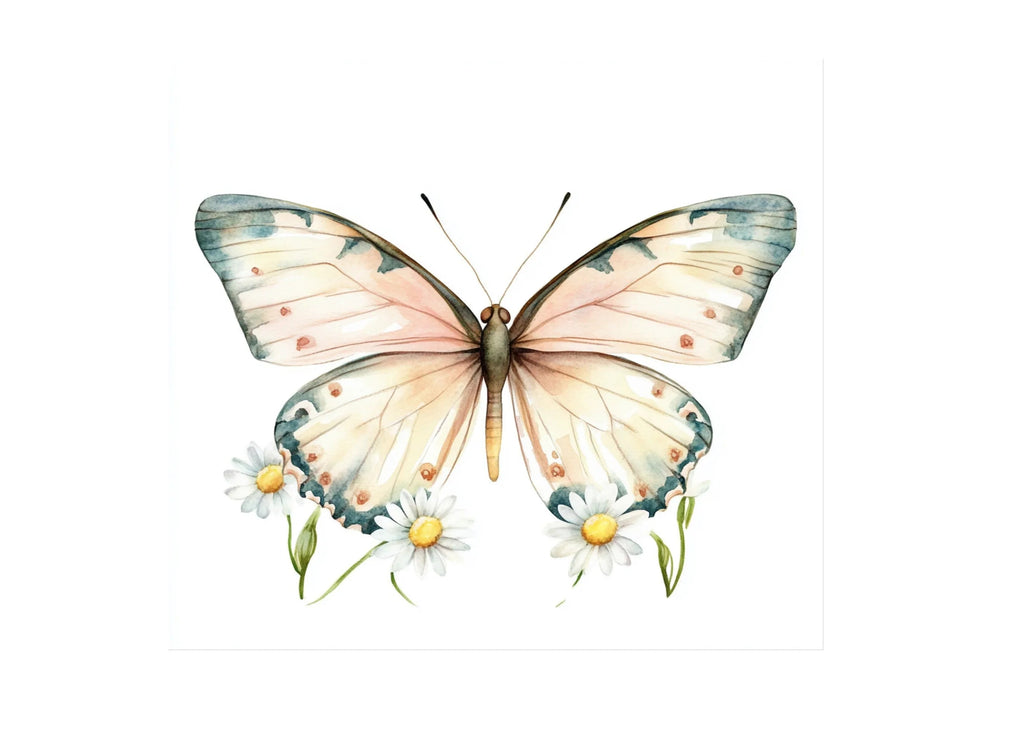 Butterflies and Daisies Clipart Bundle
