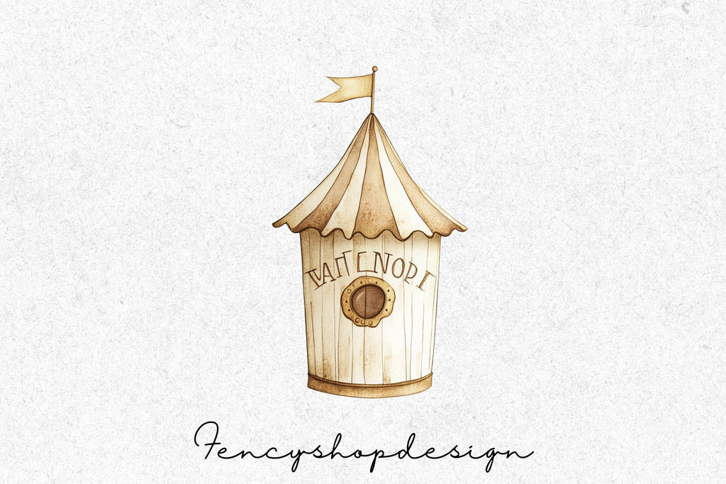 Vintage Circus Carnival Clipart Bundle
