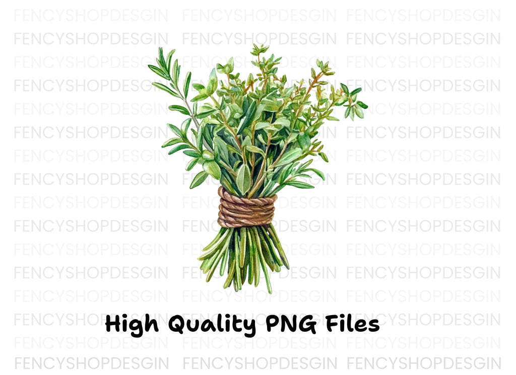 Herb Bouquets Clipart Bundle