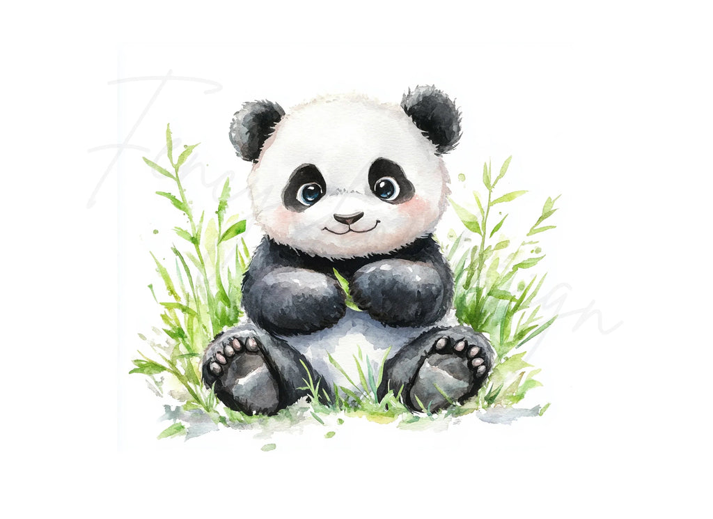 Cute Panda Clipart Bundle