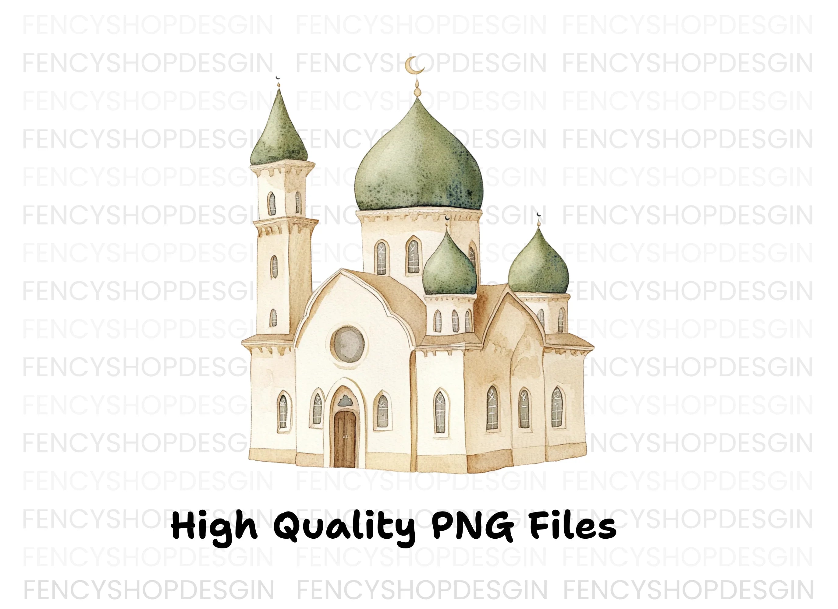 Mosque Clipart Bundle