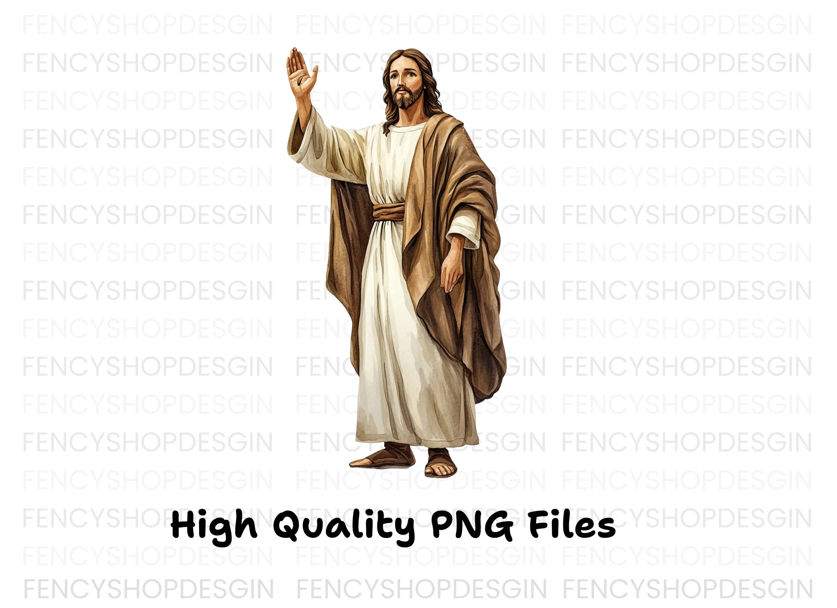 Jesus Waving and Blessing Clipart Bundle