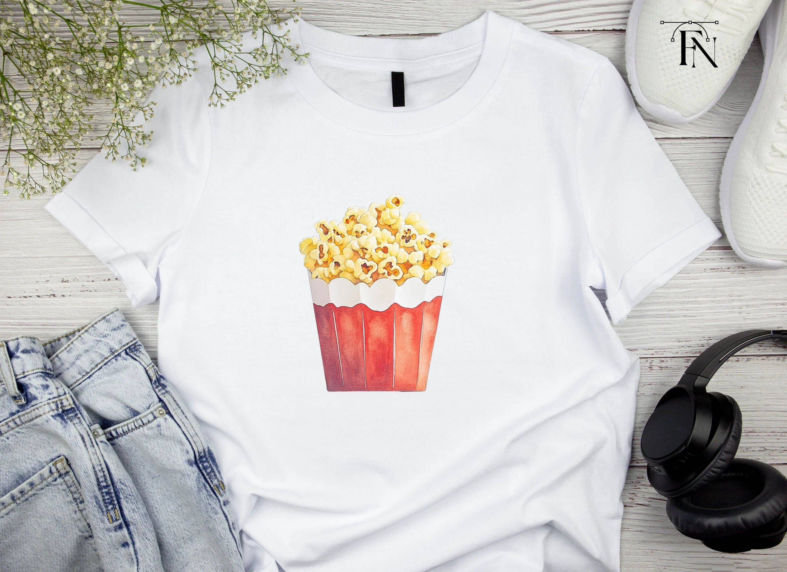 Popcorn Boxes Clipart Bundle