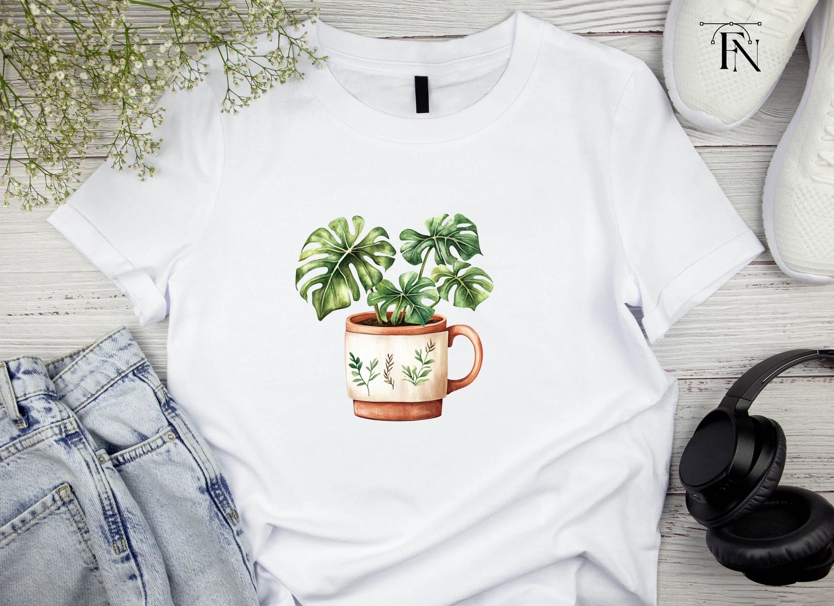 Monstera Plant Clipart Bundle