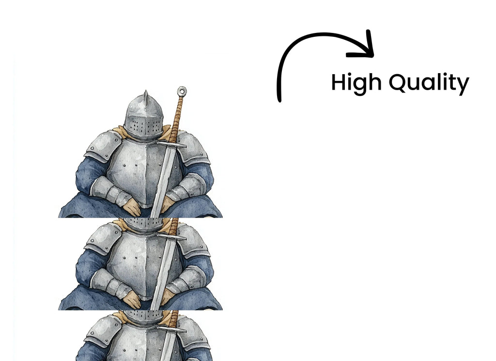 Medieval Knights Resting Clipart Bundle