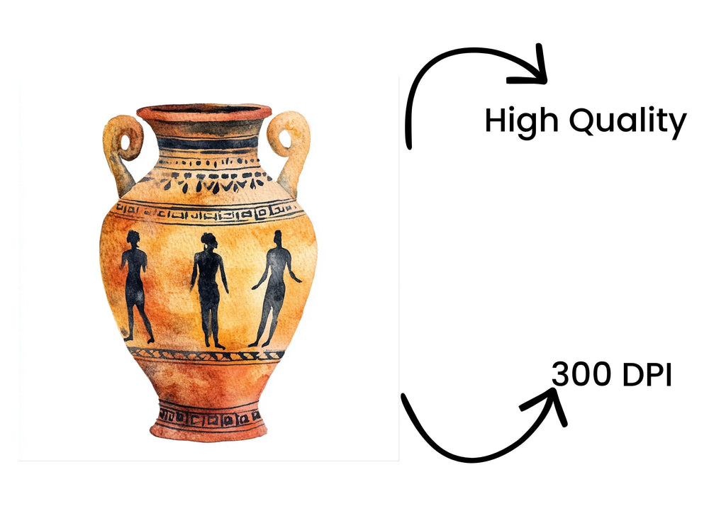 Ancient Greek Amphora Clipart Bundle