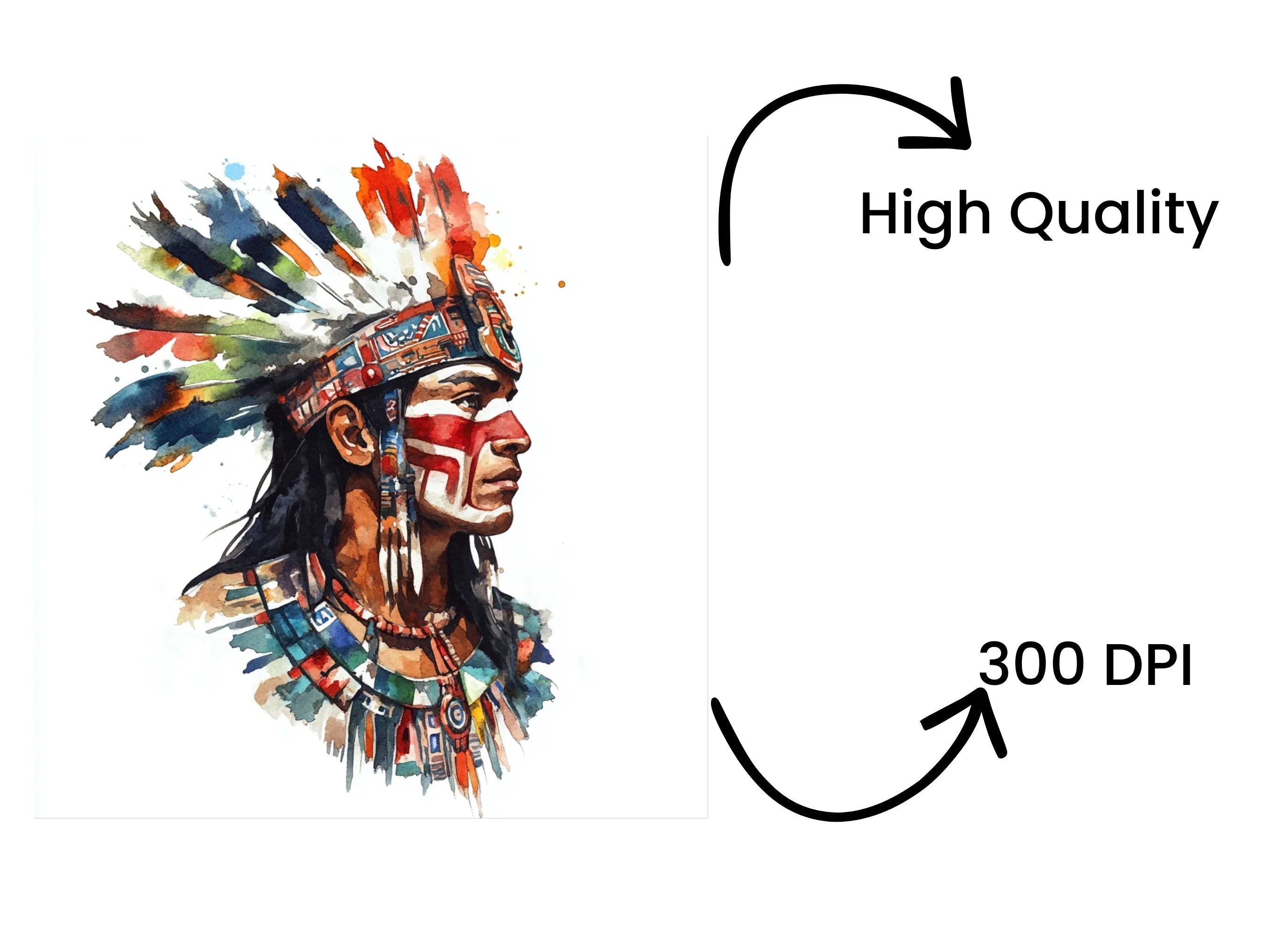 Aztec Warrior Clipart Bundle