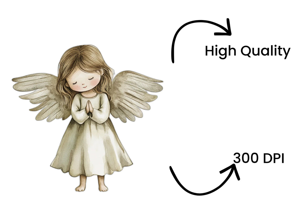 Cute Angel Clipart Bundle