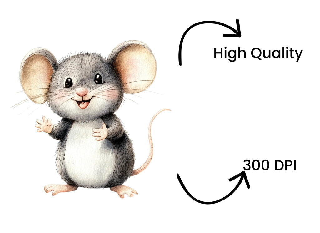 Cute Mouse Clipart Bundle