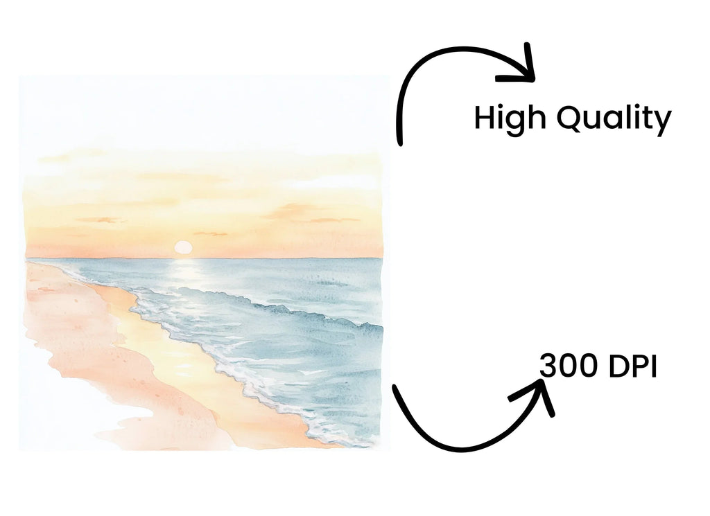 Beach Sunset Clipart Bundle